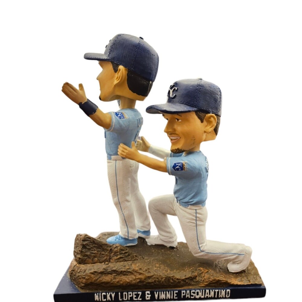 NICKY LOPEZ & VINNIE PASQUANTINO SGA Bobblehead 2023 Kansas City Royals RARE